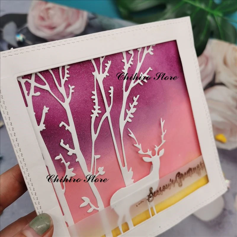 Рождество лося резки Скрапбукинг Новый 2020 DIY Фотоальбом декоративное тиснение