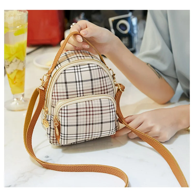 Fashion Mini Small Backpack For Women Casual Travel Backpack PU Leather Shoulder Crossbody Bag Ladies Phone Purse Cosmetic Pouch haoyun karl lagerfelds print ladies pu leather backpack for women casual small daypacks girls travel mochila feminine trendy