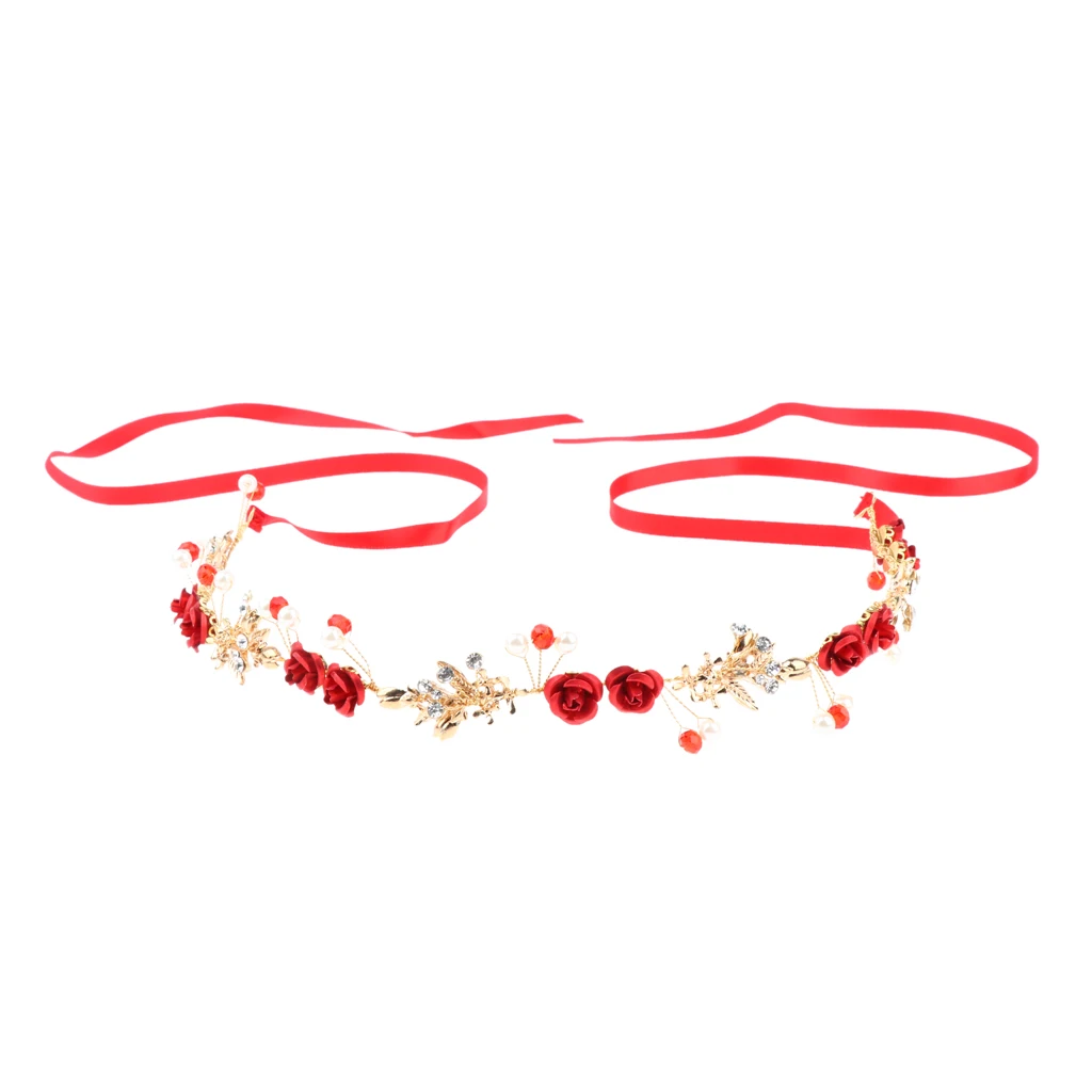 

Crystal Headband Accessories Dress Hair Jewelry Pearl Headdress Headpieces