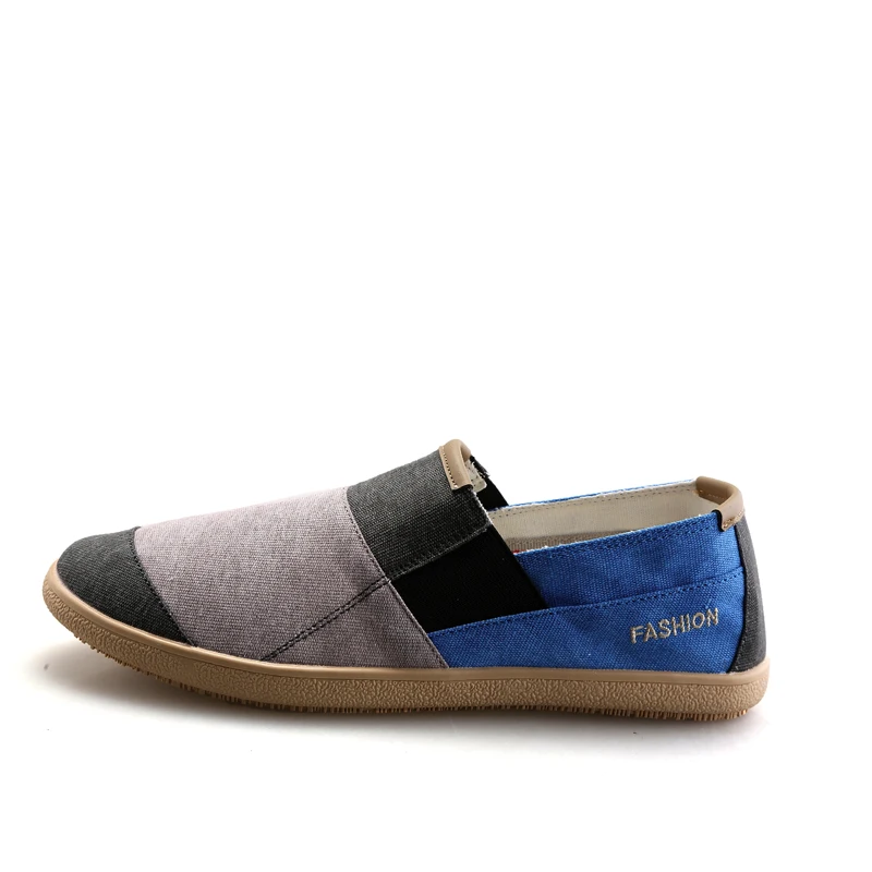 Men's Casual Shoes Spring Summer Loafers Lightweight Mixed Colors Youth Canvas Men Breathable Flat Footwear Walking | Обувь