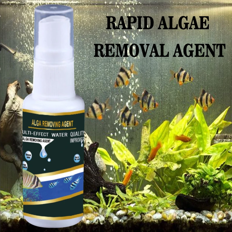 

30ML Aquarium Aquatic Algae Control Purifier Agent High Effective Safe Irrigation Tank Algae Remover Naturally Eliminates Algae