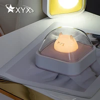 cute atmosphere led night light usb rechargeable touch dimming table lamp kawaii childrens bedroom valentine day children gifts