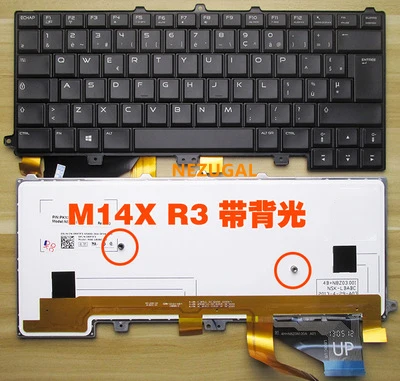 Laptop Keyboard for Dell Alienware M14X R3 Keyboard with backlit backlight