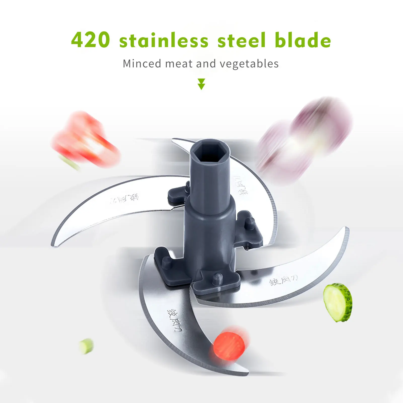 

Manual Food Chopper Processor Vegetable Food Dicer Mincer Blender