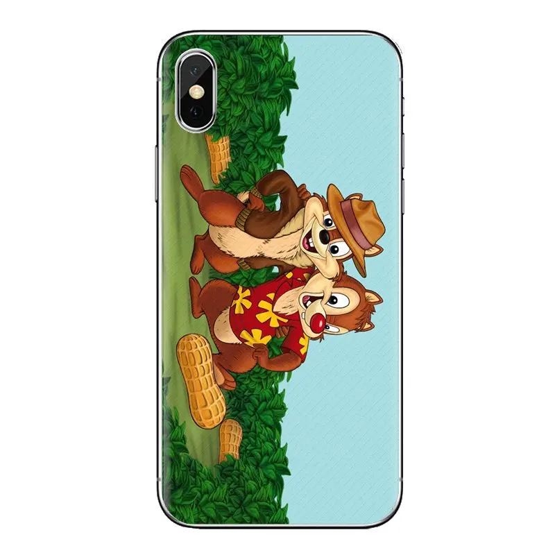 For Samsung Galaxy S2 S3 S4 S5 MINI S6 S7 edge S8 S9 Plus Note 2 3 4 5 8 Coque Fundas Chip and Dale Anime Transparent TPU Covers |