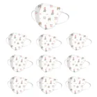 10 шт. Детские Уход за кожей Лица Маска Для костюмированной вечеринки на Хэллоуин Маска Тканевая Лица аниме Mascarillas детей 4ply петли уха маски От 1 до 3 лет Маска Enfant