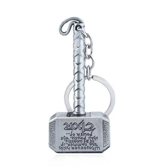 keychain 20 шт. Тор Топор молот Marvel Мстители брелок для поиска ключей Сумки брелок ювелирные аксессуары - Цвет: keychain