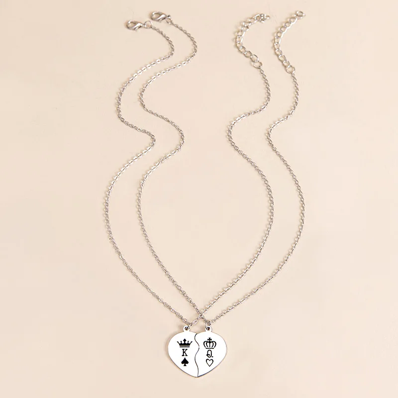 Цепочка с подвеской в виде сердца для мужчин и женщин ожерелье из нержавеющей