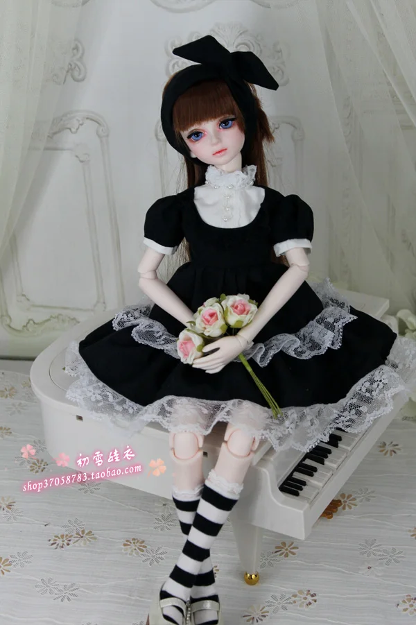 1/4 1/3 BJD одежда аксессуары комплект кукольного платья горничной для BJD/SD Giant baby MSD SD13