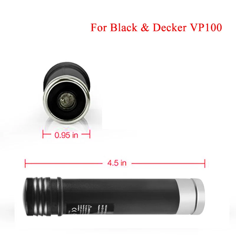 Сменный литий ионный аккумулятор 3000 мАч 3 6 В VP100 для Black & Decker VP100C VP105 VP105C VP110 VP110C VP143