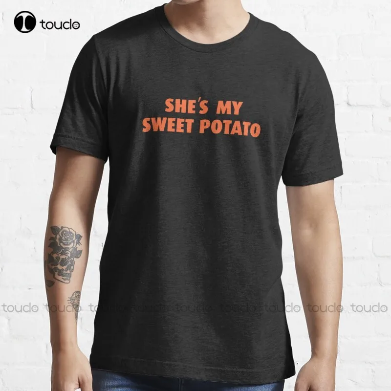 

Женская рубашка с надписью «My Sweet картофелек»