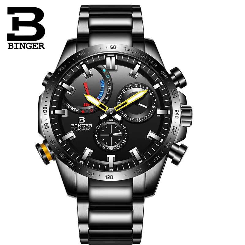 Relogio Masculino Бингер мужские s часы лучший бренд класса люкс автоматические