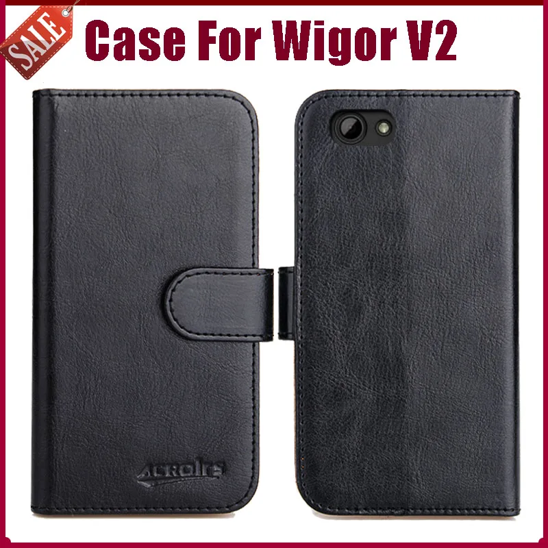 

Горячее предложение! Распродажа! Чехол Wigor V2 5 "6 цветов Флип Мягкий кожаный чехол-кошелек для телефона Wigor V2 чехол с функцией подставки слот д...