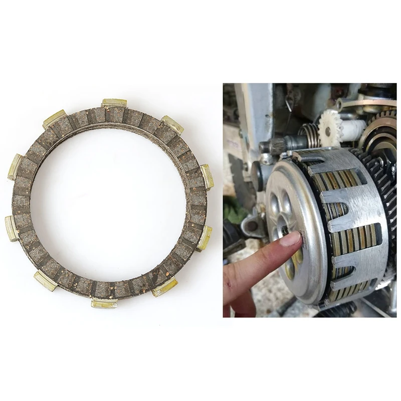 

Набор фрикционных пластин сцепления для Yamaha DT230R DT125E DT125 SDR200 DT125R DT125RE TZR125 3XP-16321-00