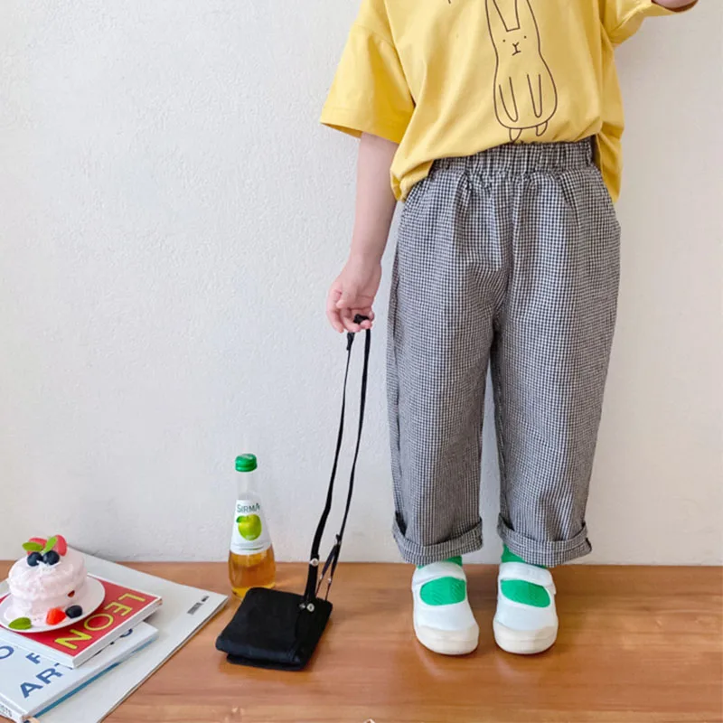

Children's pants 2021 summer clothes boy's and girl's Korean fashion thin casual trouser for promotion 3-79