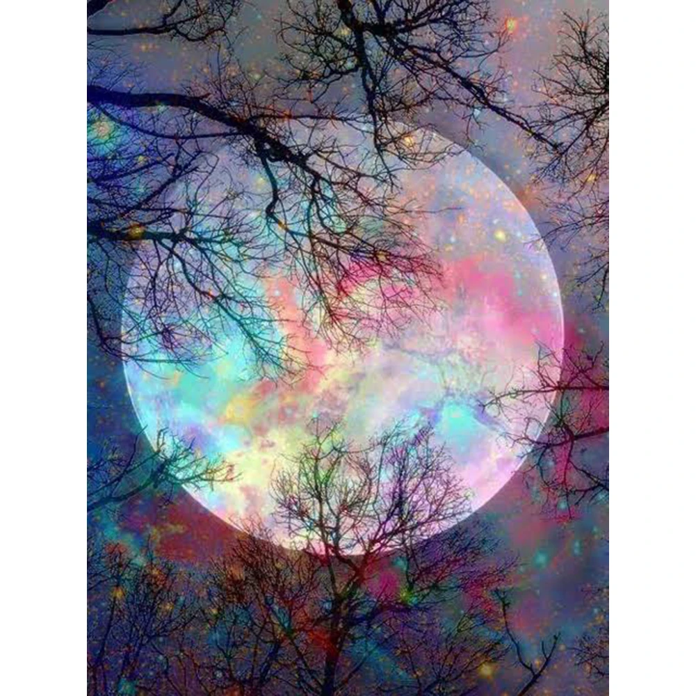 

Eniref 5D Diamond Painting Tree Scenery Full Round Diamond Mosaic Art Embroidery Picture Cross stitch kits Exquisite Home Decor