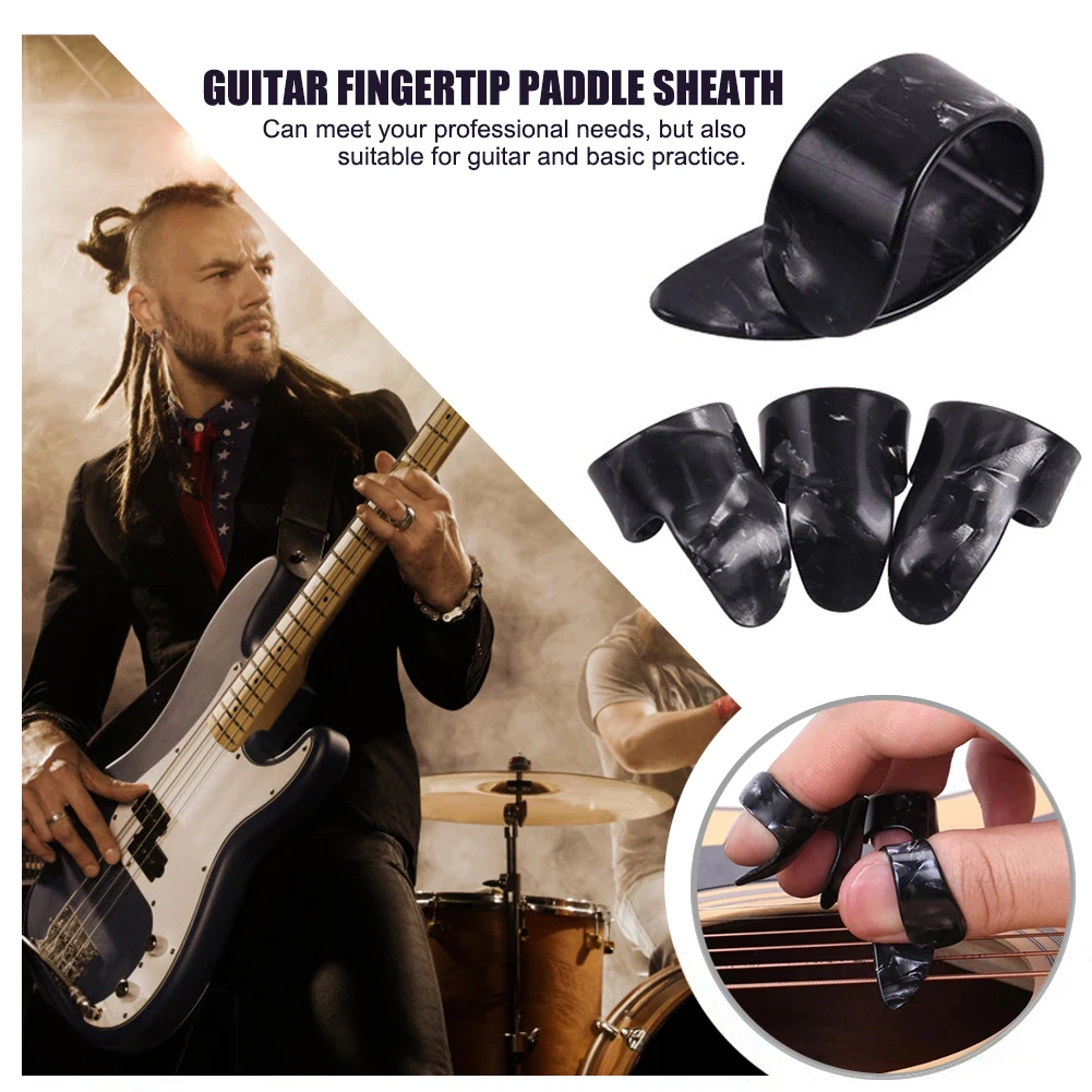 4 teilesatz 1 daumen 3 finger gitarre picks celluloid fingerpicks gitarre plektrum mantel für akustische elektrische free global shipping