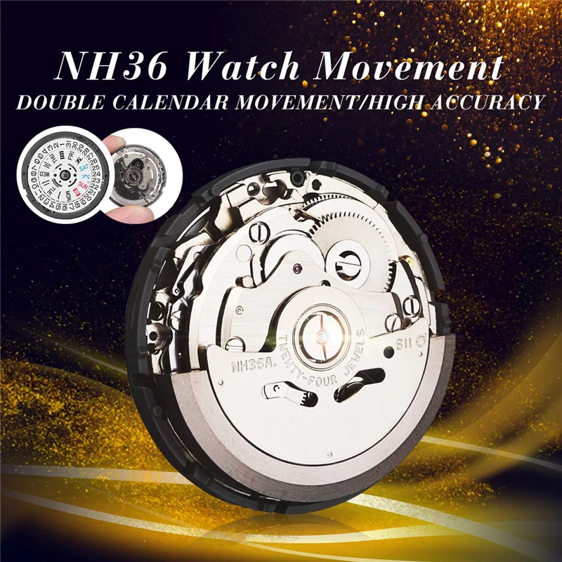 

Automatic Watch Movement Mens Parts Mechanical Watch Movement NH36 Movement Watch Replace Accessories