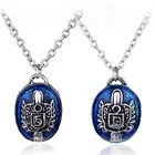 Ежедневники вампира винтажное персонализированное ожерелье для мужчин и женщин винтажное синее ожерелье-цепочка Ювелирные изделия для косплея по фильму