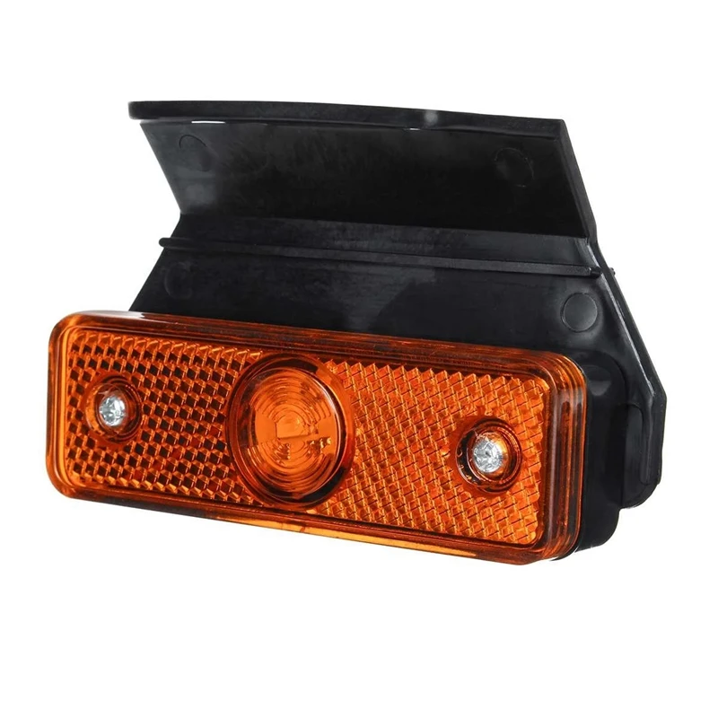 

10Pcs 12V 24V LED Car Side Marker Lights Turn Signal Lights Truck Side Lights for Trailers Trucks Lorries