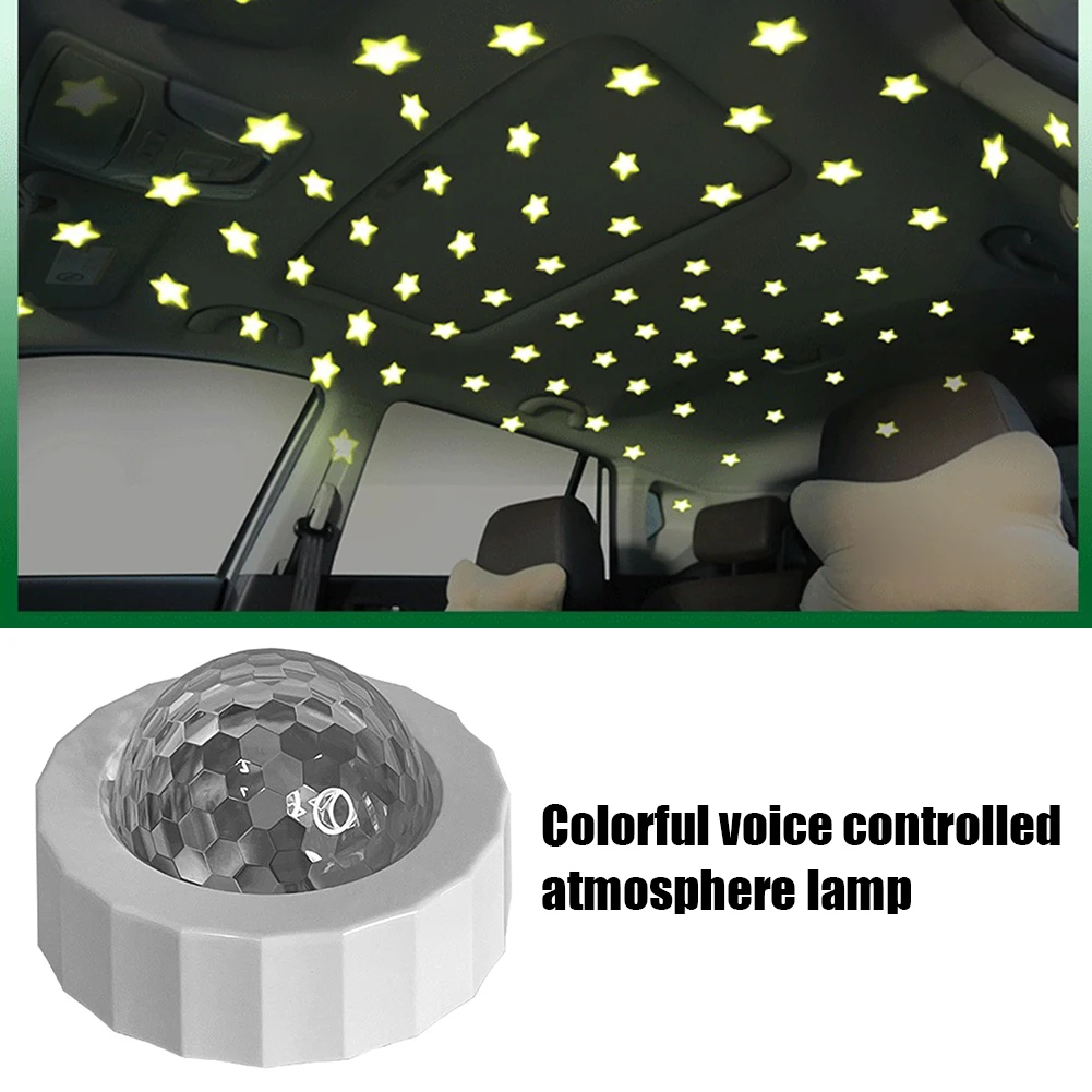 

Автомобисветильник звездный свет, внутренняя Светодиодная звезда, лазерная атмосферсветильник, окружающий прожектор, s USB декор, крыша, неб...