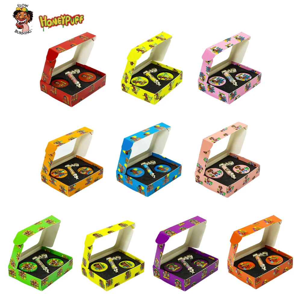 

Набор курительных гаджетов honeyffy x1, металлическая трубка для сорняков x1, точилка для табака, подарочная упаковка, аксессуары для сигарет, 3 цв...