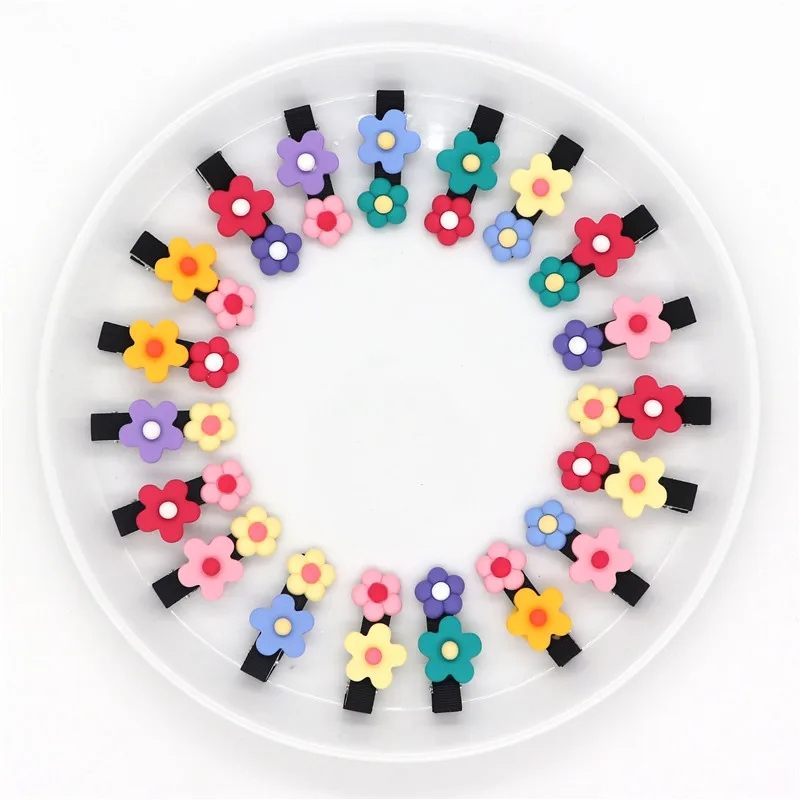 Заколки для волос с цветами карамельного цвета 1 шт. милые заколки девочек