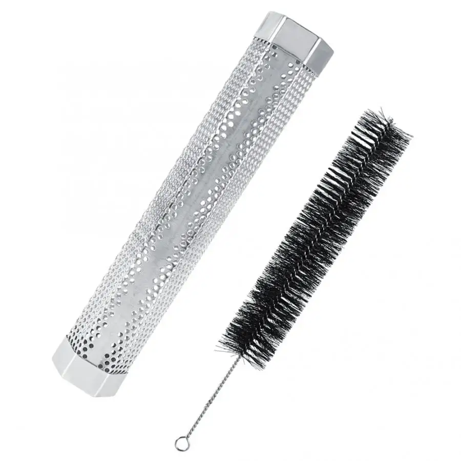 12in Portable Pellet Smoker Tube Hexagonal Stainless Steel BBQ Pipe Outdoor Mesh Grill Smoke Generator Bbq Tools | Дом и сад