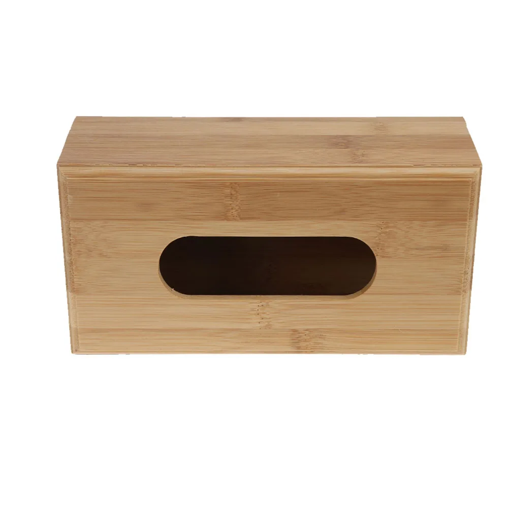Бамбуковая квадратная деревянная коробка для салфеток бумажная хранения