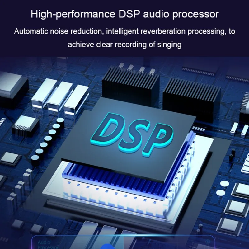 

Bluetooth Microphone Wireless Multi-function Two-way Smart Pluggable TF U Disk Playback (With 1800MA Battery)