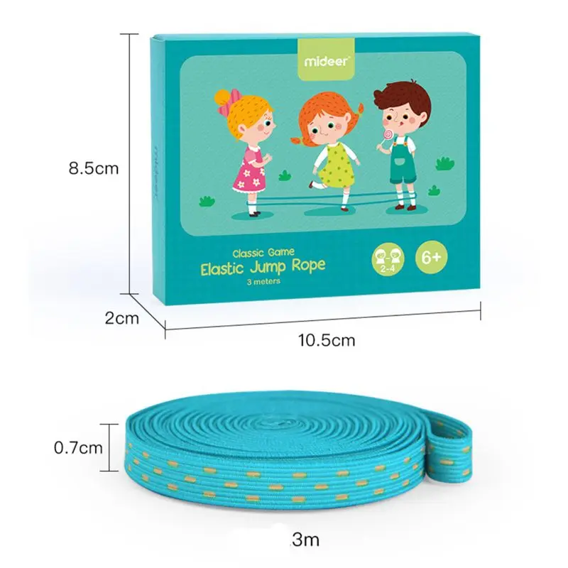 

Classic Kids Outdoor Jump Game Elastic Rubber Jump Rope Toys For Children Outside Party Sport Family Cooperation Educati