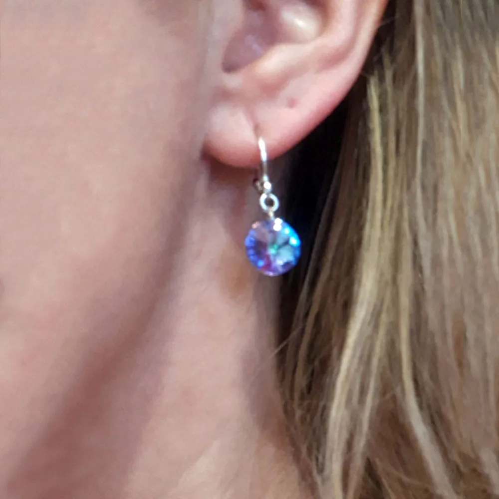 Серьги-подвески с круглыми кристаллами женские Висячие Ювелирные Украшения Для