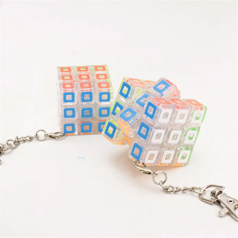 

9 Style Creative Mini Magic Cube Keychain Speed Twist Cube Puzzle Toys for Backpack Car Pendant Decor Relieve Stress Toys