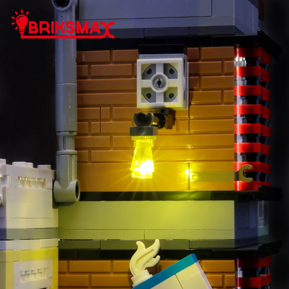 BriksMax светодиодный светильник комплект для Creator Townhouse Pet Shop& cafet строительные блоки модельное освещение комплект совместим с 31097