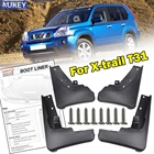 Брызговики для Nissan X-Trail T31 2008-2013 Xtrail, грязеотталкивающее крыло брызговиков 2009 2010 2011 2012, набор литых автомобильных брызговиков