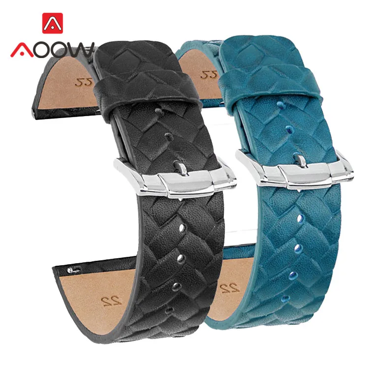 

Ремешок из натуральной кожи для мужчин и женщин, быстросъемный сменный Браслет в стиле ретро для Samsung S3 Huawei Watch GT 2 46 мм Amazfit, 22 мм