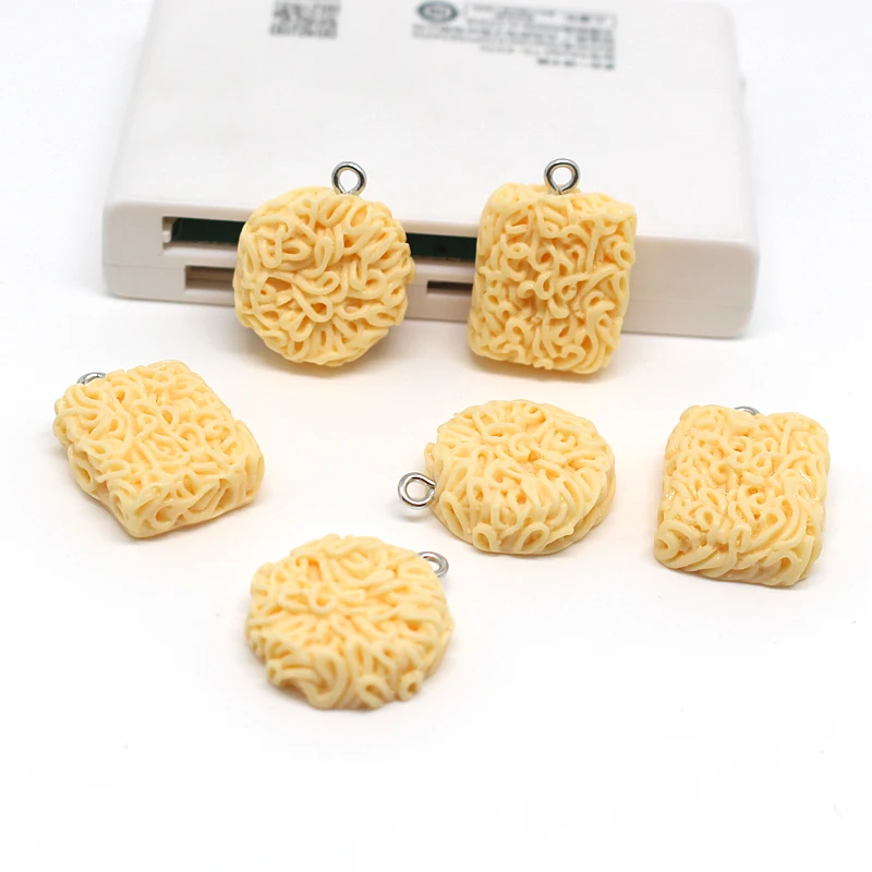 Симпатичные Круглые Подвески в виде лапши полимерная серьга брелок для цепочки и