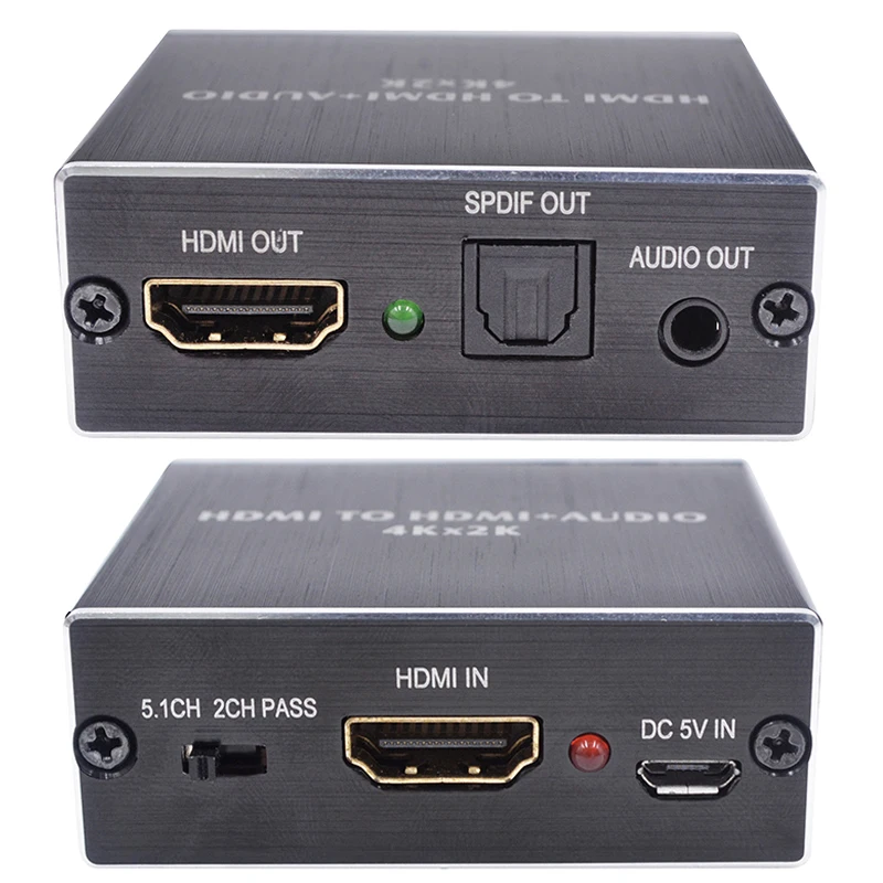 Аудиоадаптер KEBIDU AY78 HDMI-совместим с оптическим TOSLINK /SPDIF + 3 5 мм | Электроника