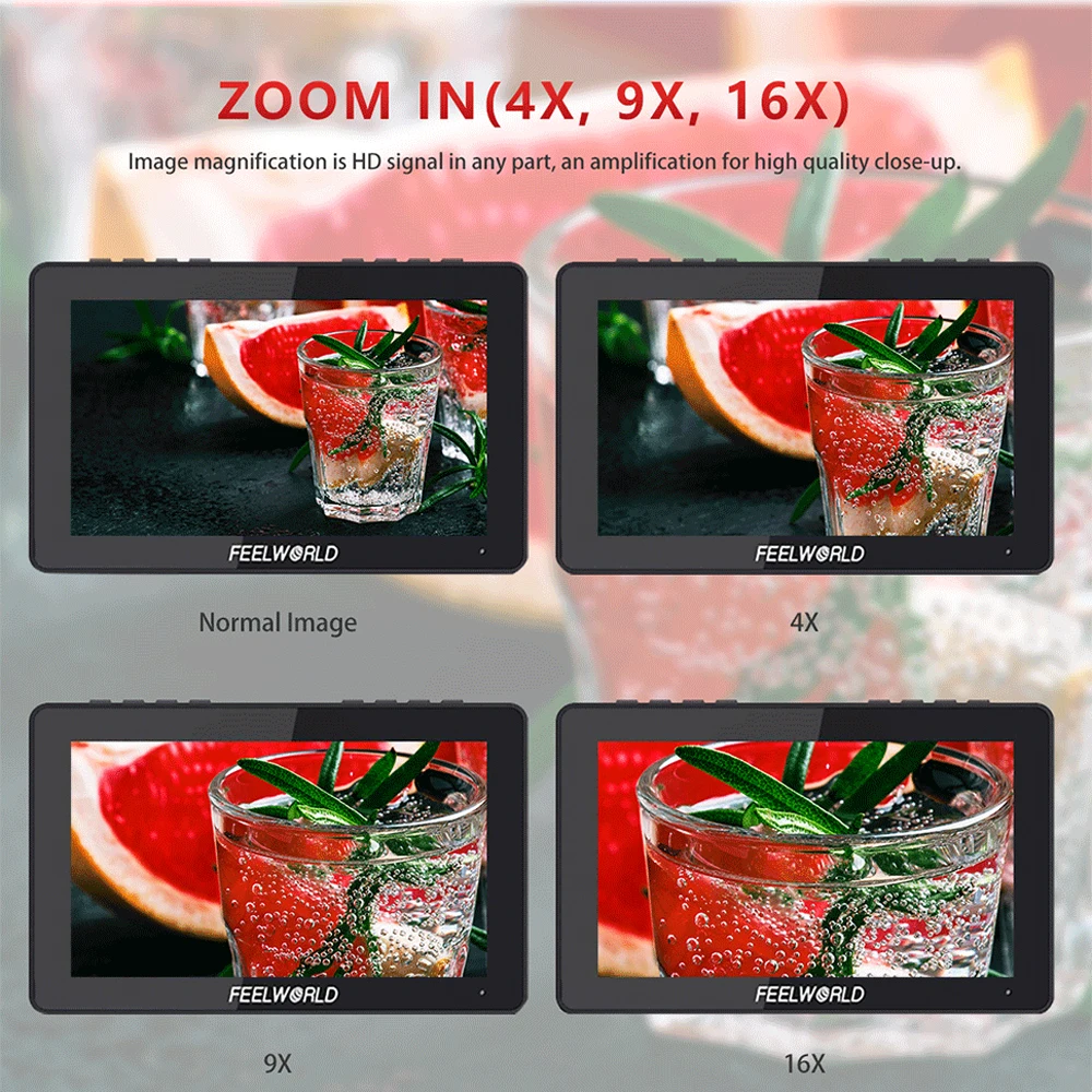 FEELWORLD F5 Pro V3 5.5 Inch 3D LUT Touch Screen DSLR Camera Field Monitor 4K HDMI Input Output LED Light Wireless Transmission |