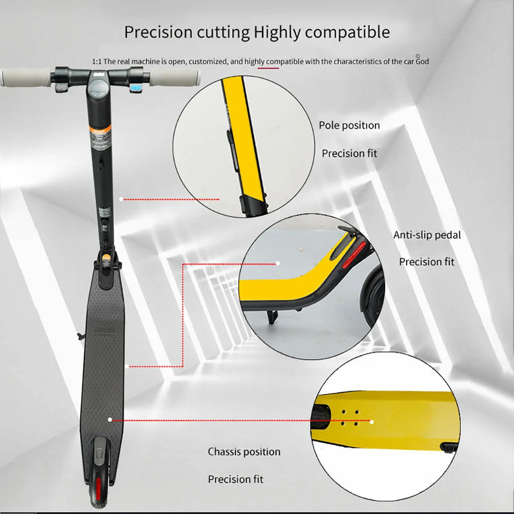 Электрический скутер наклейки НА ВЕСЬ кузов лента клейкая бумага Non-Slip для Ninebot Es1