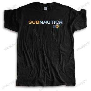 Мужская футболка Subnautica с коротким рукавом, хлопковая Футболка с принтом игр, морской Левиафан, жнец, футболки для дайвинга, рыбы, одежда, идея подарка-
