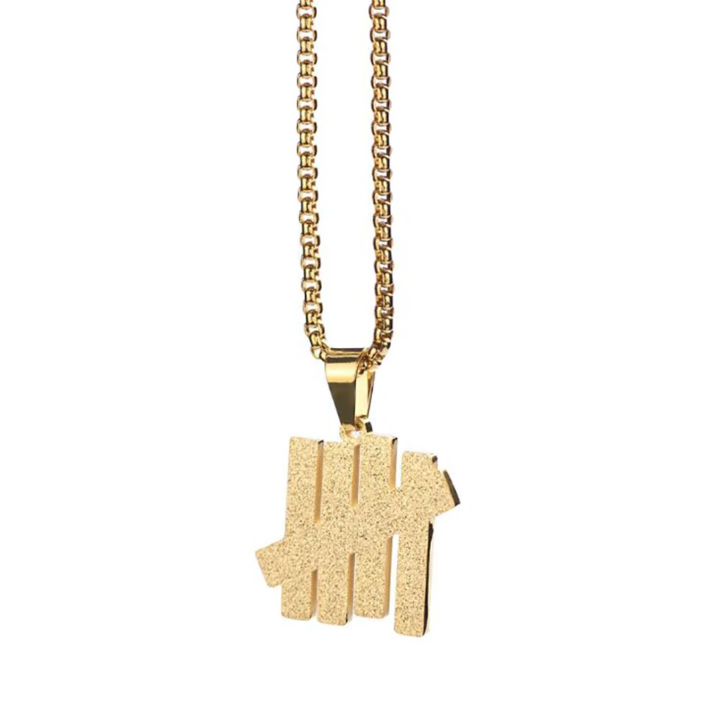 

Ожерелье с подвеской в стиле хип-хоп для мужчин, ювелирное изделие из нержавеющей стали под золото в стиле панк-рок, Подарочная бижутерия