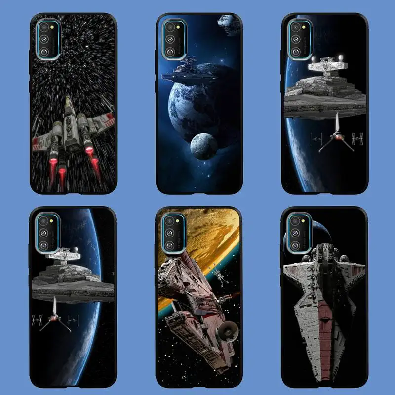 

Stars Spaceship Wars Phone Case For Redmi 4X 5plus 6 7 8 9 A Note 4 8 8T 9 10 pro Cover Fundas Coque