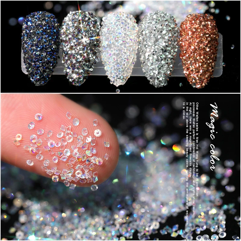 1 2 мм заостренные стразы хрустальные циркониевые пайетки миниатюрные украшения