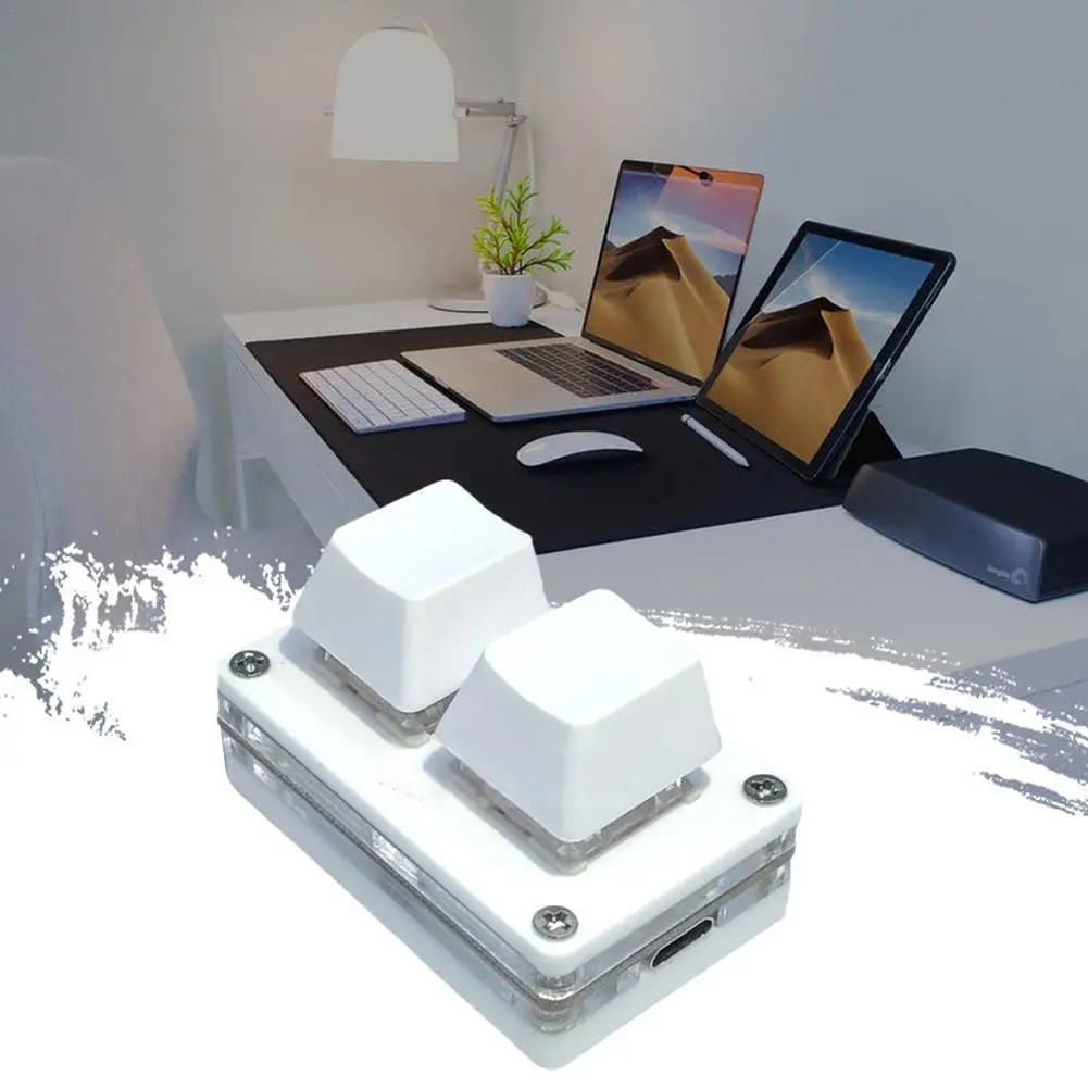 Настраиваемая мини-клавиатура, 2 клавиши, копия и вставка звука, Экспресс 10 механическая клавиатура USB для WIN8/10 или игровая клавиатура R5L8