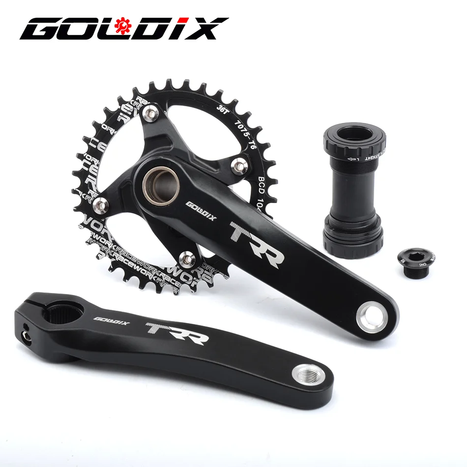 

GOLDIX Mtb Kurbel 170mm Fahrrad Kettenblatt 30T 32T 34T 36T 38T Schmale Breite Bike MTB Crown SRAM SHIMANO Deore Mtb Parts
