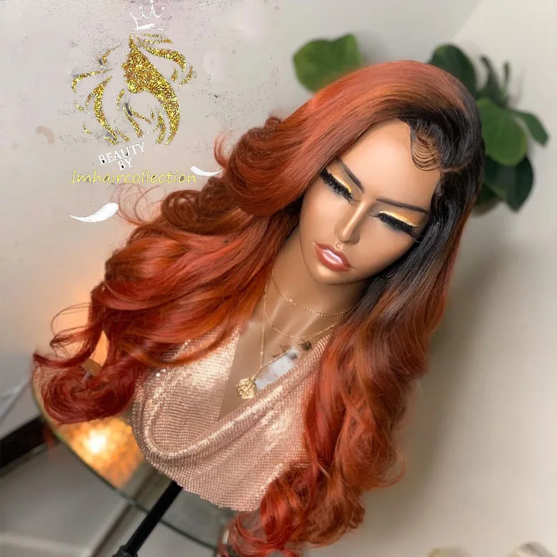 Выделите Цветной коричневый Синтетические волосы на кружеве человеческие