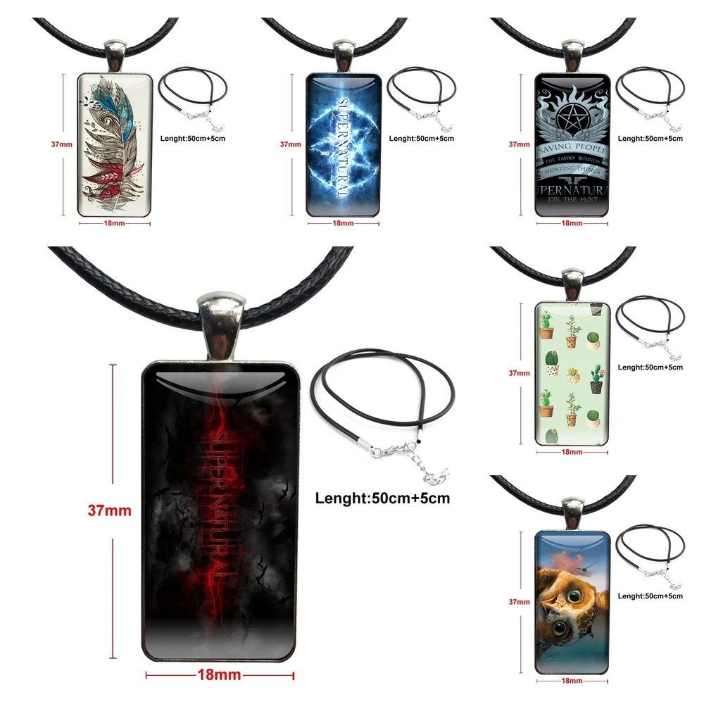 Сверхъестественное ожерелье с логотипом Кастиэль модная Длинная цепочка