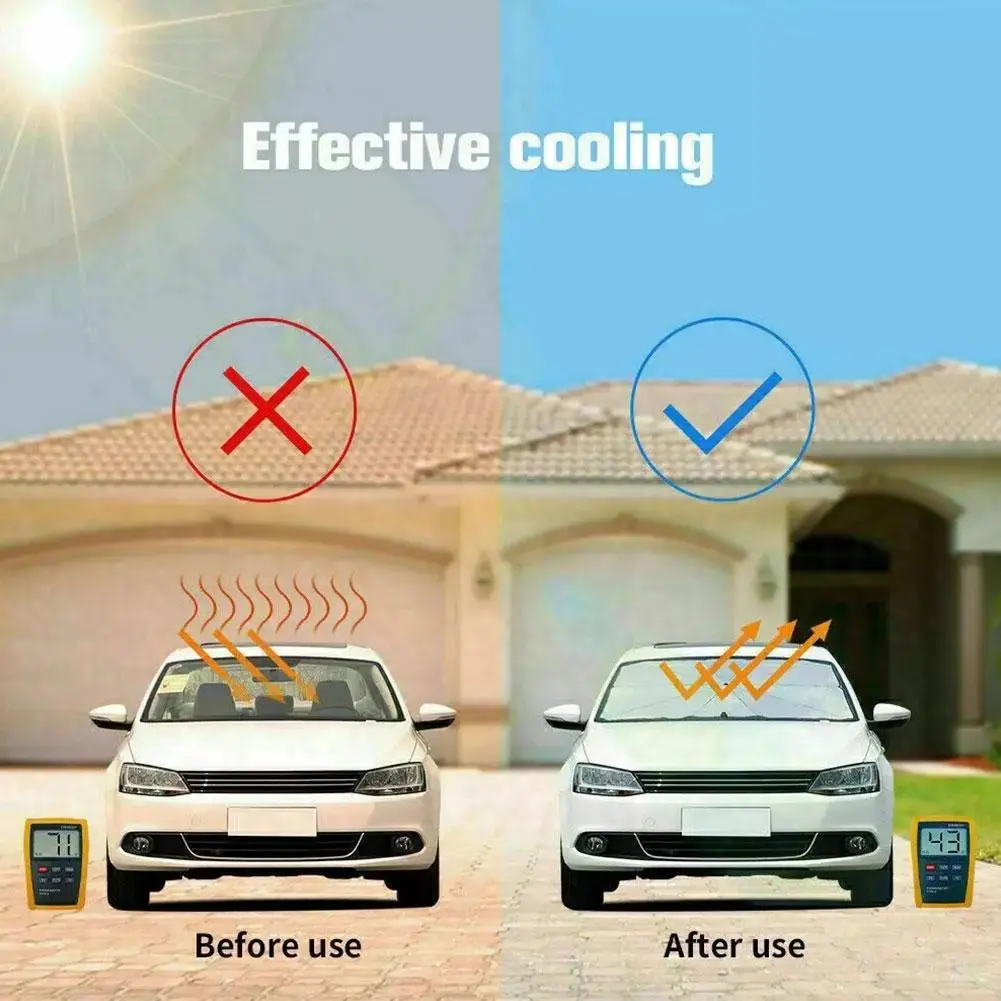 

Car Sunshade Protector Umbrella For Auto Front Car Sunshade Prevent Rainproof Folding Window