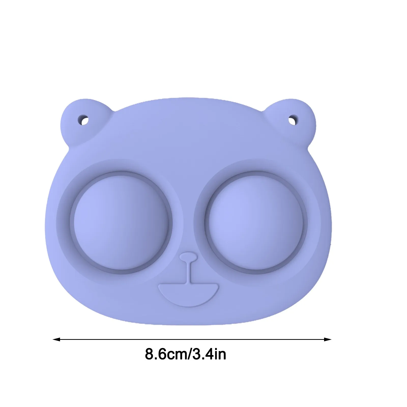 

Interesty Mini Sensory Toys Fidget Simple Dimple Keychain Toy Stress Relief Hand Toys For Kids Adults Anxiety Autism 2pcs Bubble